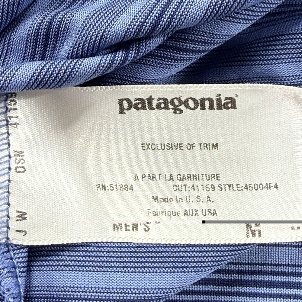 Vintage Patagonia Capilene Striped Long Sleeve Shirt Mens M Blue USA Made 1994 - Picture 5 of 13